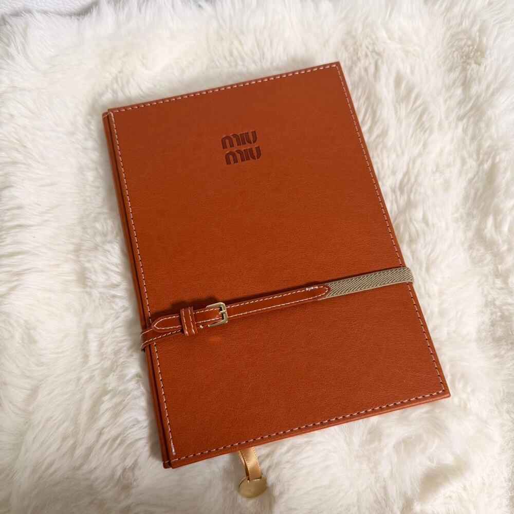Miu miu notebook leather look